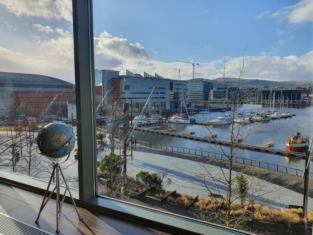 Luxury Apartment Marina Views At Titanic Quarter Μπέλφαστ Εξωτερικό φωτογραφία