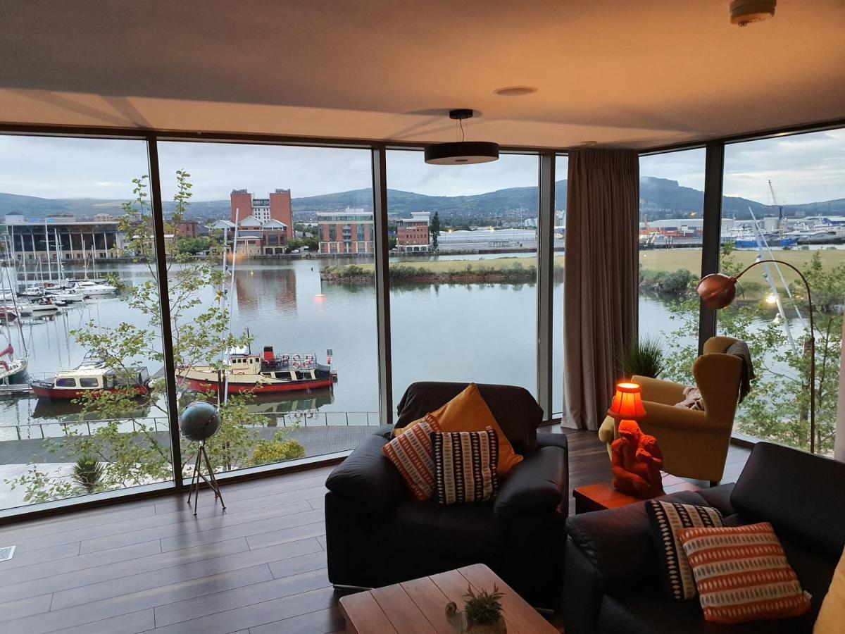 Luxury Apartment Marina Views At Titanic Quarter Μπέλφαστ Εξωτερικό φωτογραφία